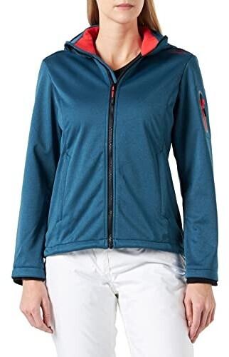 CMP Softshell Jacket Zip Hood Women (39A5006M) Lake Melange