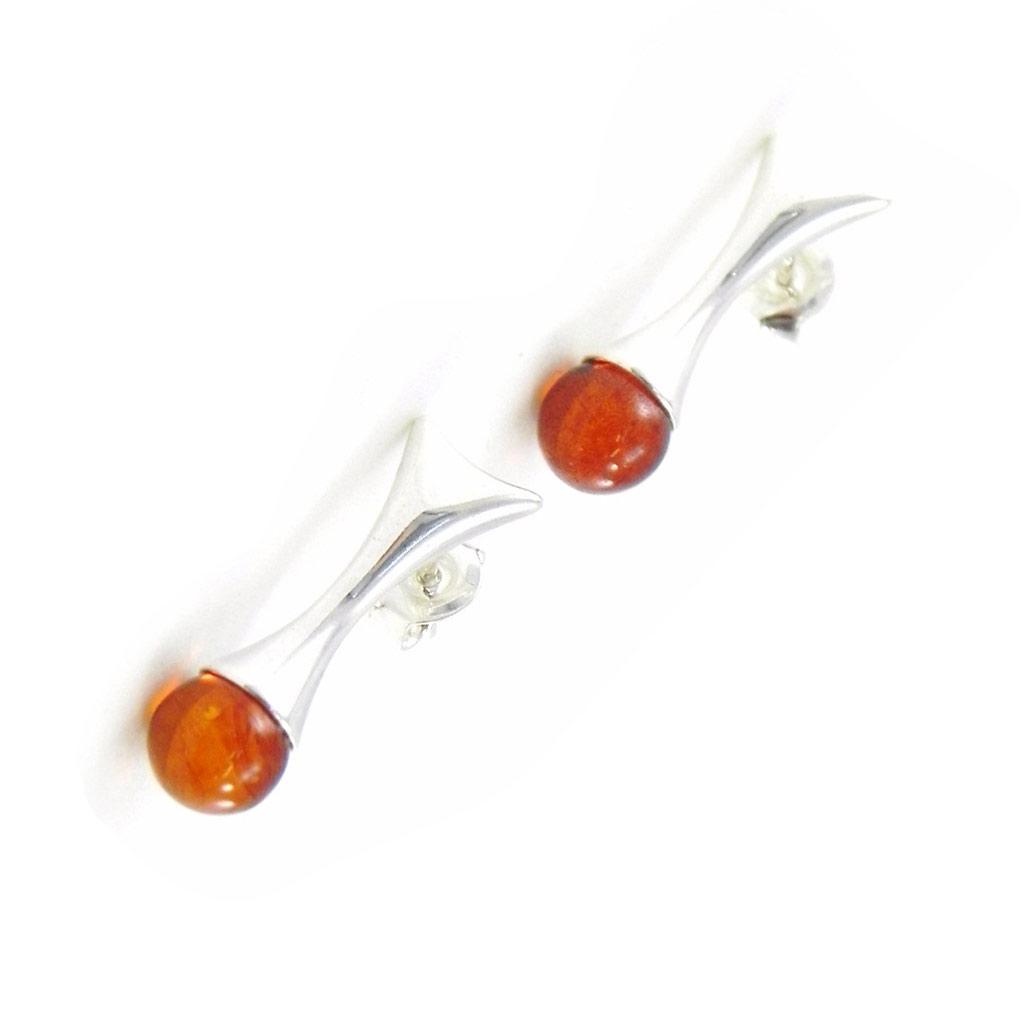 Les Trésors De Lily [I8947] - Amber 'Inspiration' Silver Earrings