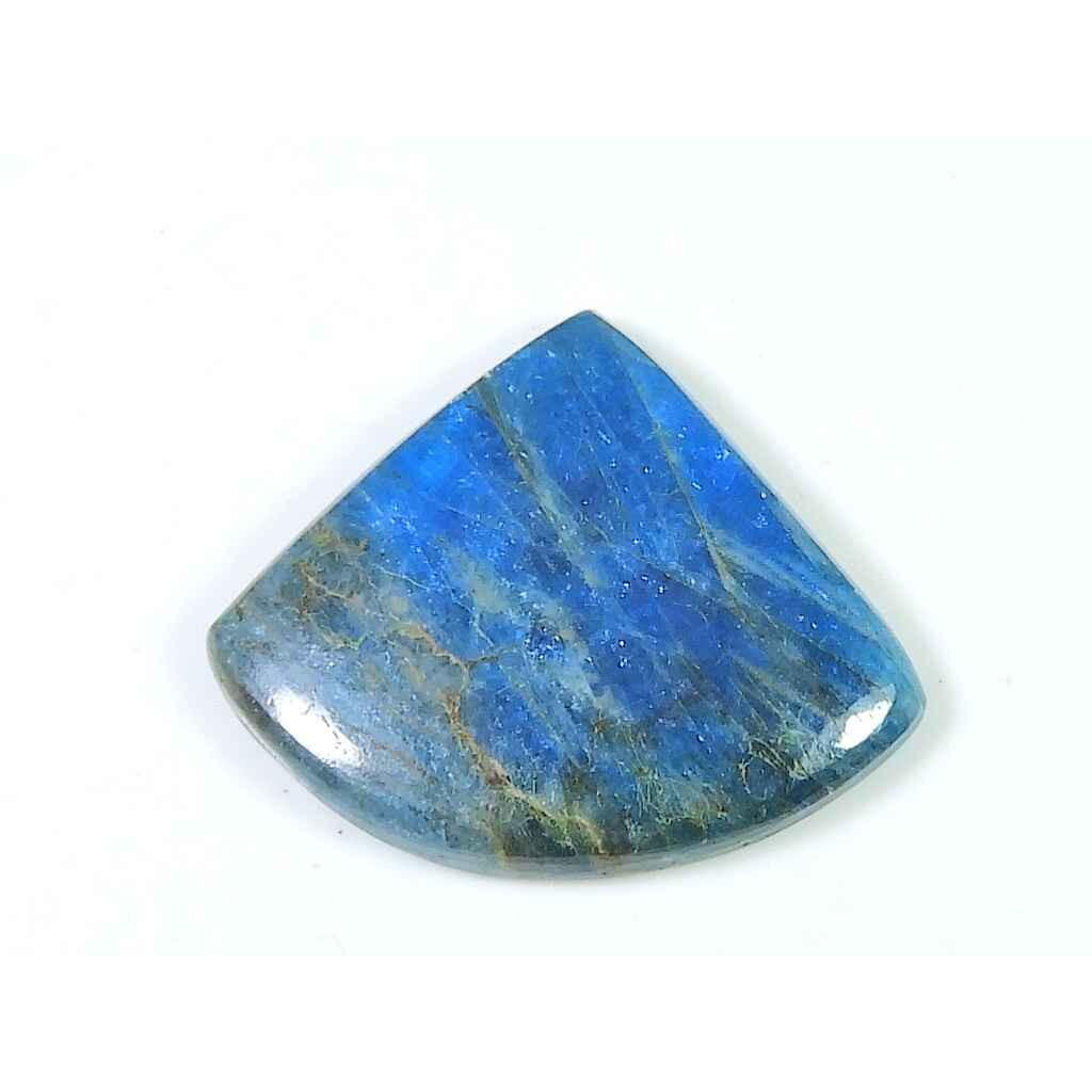 42Cts Genuine Neon Blue Apatite Pear Crystal Cabochon Loose Gemstone 28X34MM SK-2103