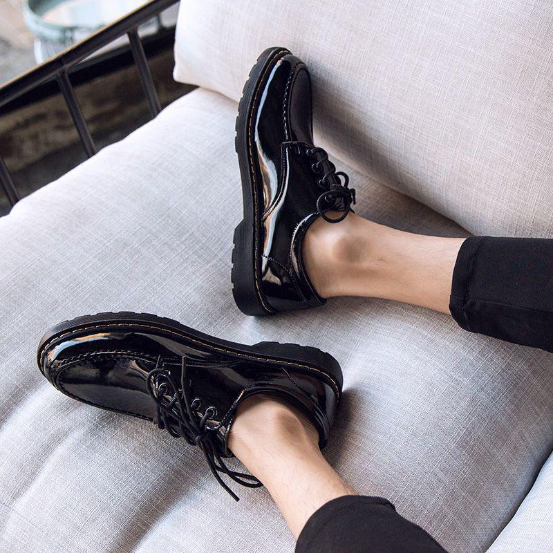 Men's Trendy Slip-on Business Leather Shoes: Versatile Spring/Autumn Style for Students