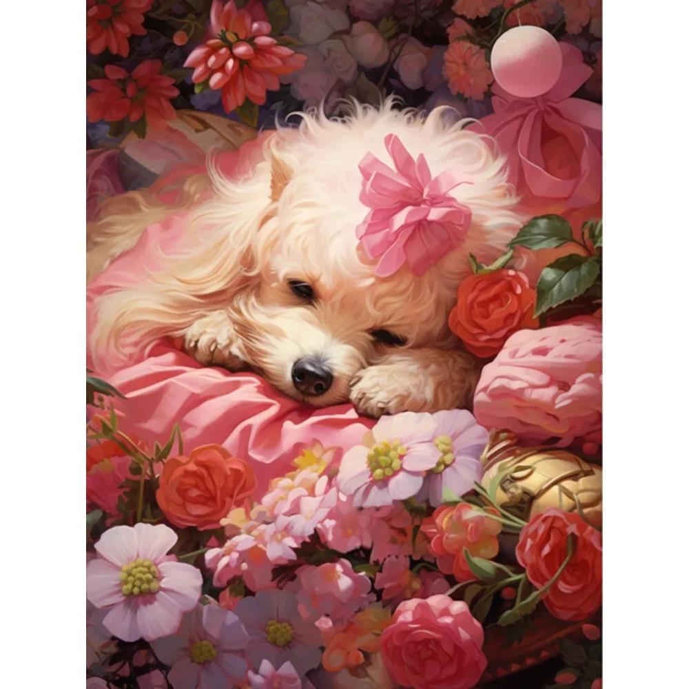 

Алмазная картина, полная дрель, милая панда, круглая алмазная живопись, ручная работа, розовый цветок, лиса, животное, сделай сам, алмазная мозаика, картина, украшение для дома Full Round 25X37.5CM