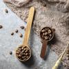 Walnut Coffee Measuring Spoon: Short Handle 8g, Long Handle 10g for Beans, Tea, Powder, Wood & Plastic Options