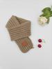 Children's Autumn & Winter Warm Knit Scarf, Versatile Solid Color, Korean Style Neck Warmer for Boys & Girls