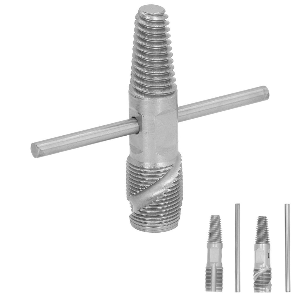 2 in 1 3/4 Inch Double Broken Screw Extractor 65 Manganese Steel Broken Pipe Remover Use T