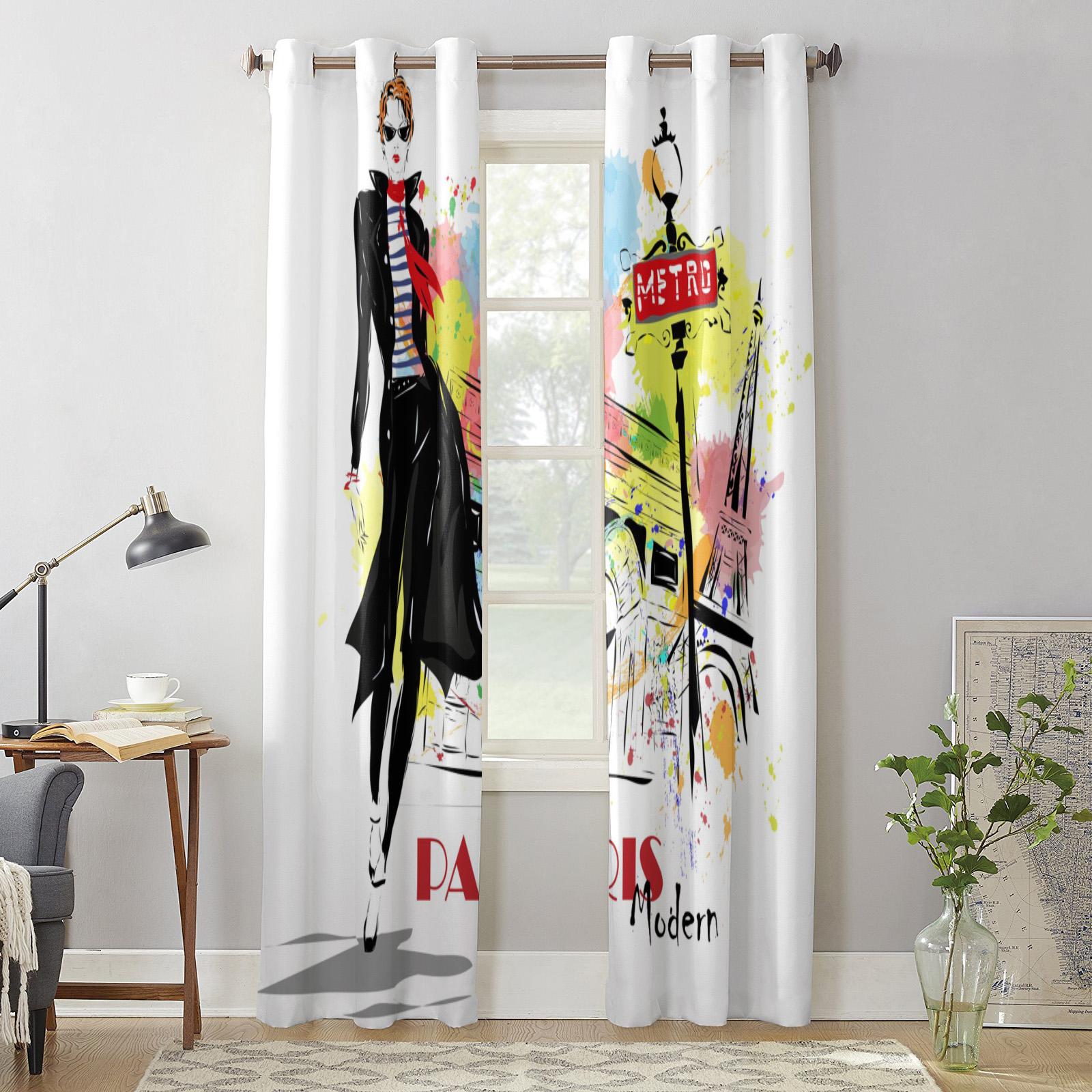 Современные оконные шторы для гостиной — фото 5