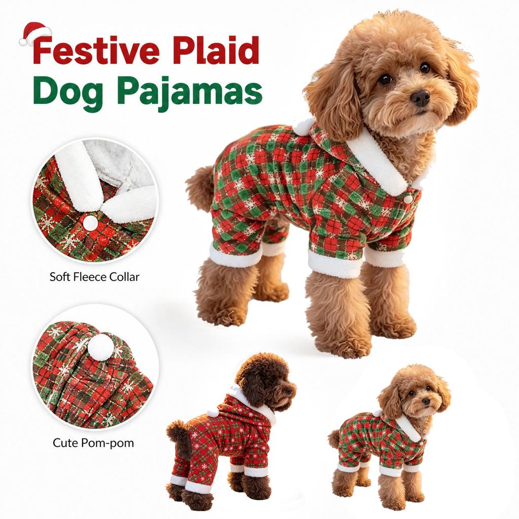 Large Dog Christmas Pet Clothes, Holiday Dog Outfit for Big Dogs, Festive Dog Apparel