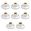 1-20PCS E27 Screw Cap Socket White Ceiling Light Lamp Bulb Fixing Base Stand 220V E27 Light Bulb Holder Spiral LED Bulb Base