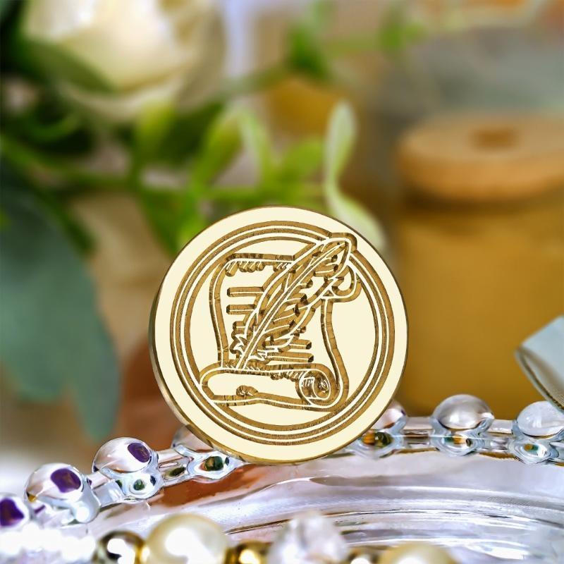  Scrapbooking Theme Wax Seal Stamp Head for Sealing Wedding Invitations Appreciation Card Envelope Party Invitation