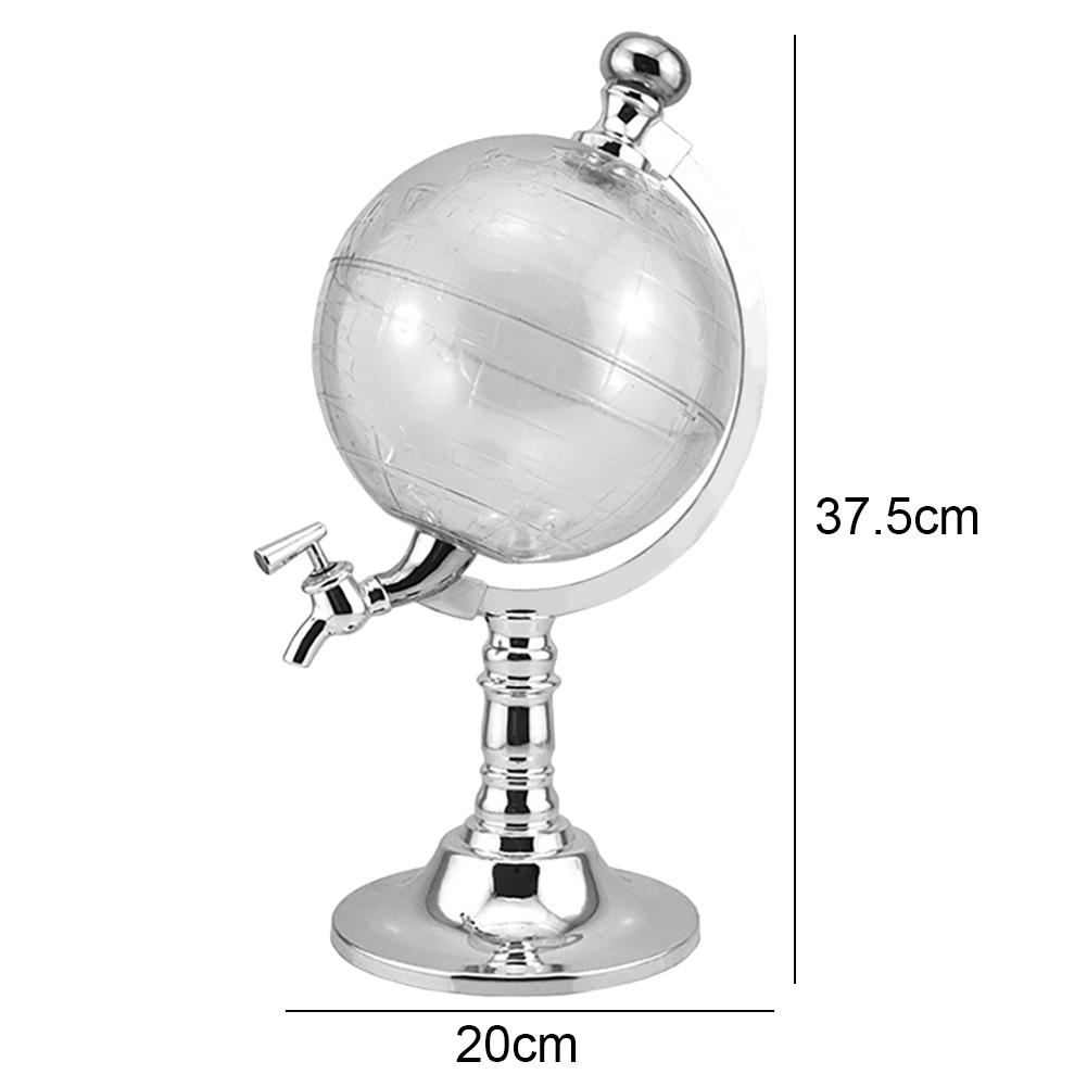 Globe Shaped Beer Beverage Drink Pourer Container 3.5L Club Party Accessory Globe Shape Dispenser Beer Drink Dispenser for Home