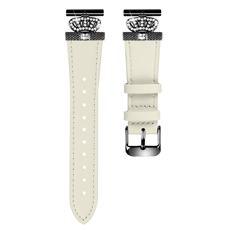 

Для Samsung Galaxy Watch FE 40mm/Watch4 40mm 42mm/Watch5 40mm/44mm/45mm Ремінець Ремінець з натуральної коров ячої шкіри, Чорний конектор Apricot