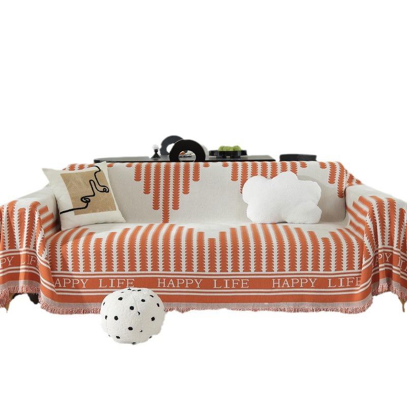 Four Seasons Universal Modern Minimalist Chenille Sofa Cover Towel Sofa Cover All-Inclusive Non-Slip Anti-Scratching Sofa Cushion