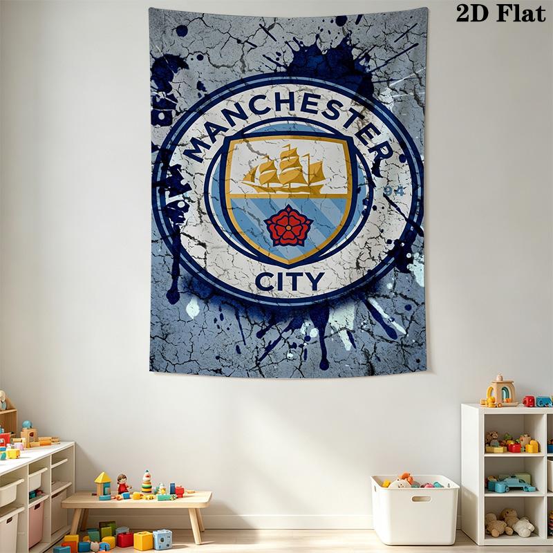 Manchester City Football Club Crest Bedding 1 Duvet Cover 2 Pillowcase Without Core Duvet Cover And Pillowcase Soft And Comfortable