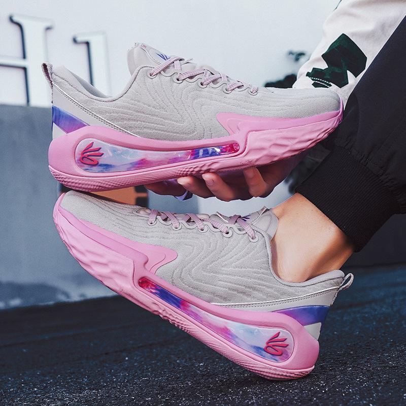 2025 New Professional Basketball Shoes for Men and Women Low-top Students Breathable and Wear-resistant Youth Game Training Actual Sneakers