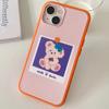 Cartoon Cute Bear 2-in-1 Silicone Soft Frame Covers For iPhone 14 13 12 11 Pro Max Skin Friendly Shockproof Splicing Phone Cases
