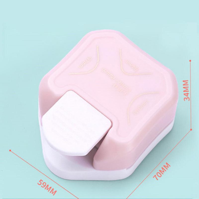 Corner Rounder Punch 3 In 1 Plastic Material Mini Portable Corner Trimmer Rounder Punch for Handicra