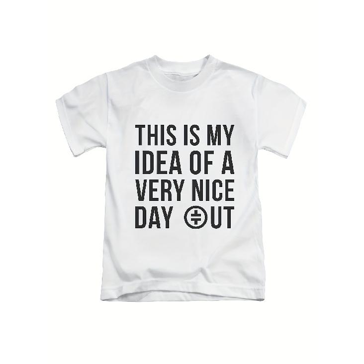 s & s This Is My Idea Of A Very Nice Day Out T-Shirt - Funny British Slang Meme Tee with joyful Face & Hashtag - Oversized Unisex Fit (Go Up a S белый