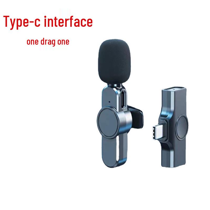 2,4G Drahtloses Ansteckmikrofon mit intelligenter Rauschunterdrückung für Live-Streaming, Kurzvideos und Tonaufnahmen