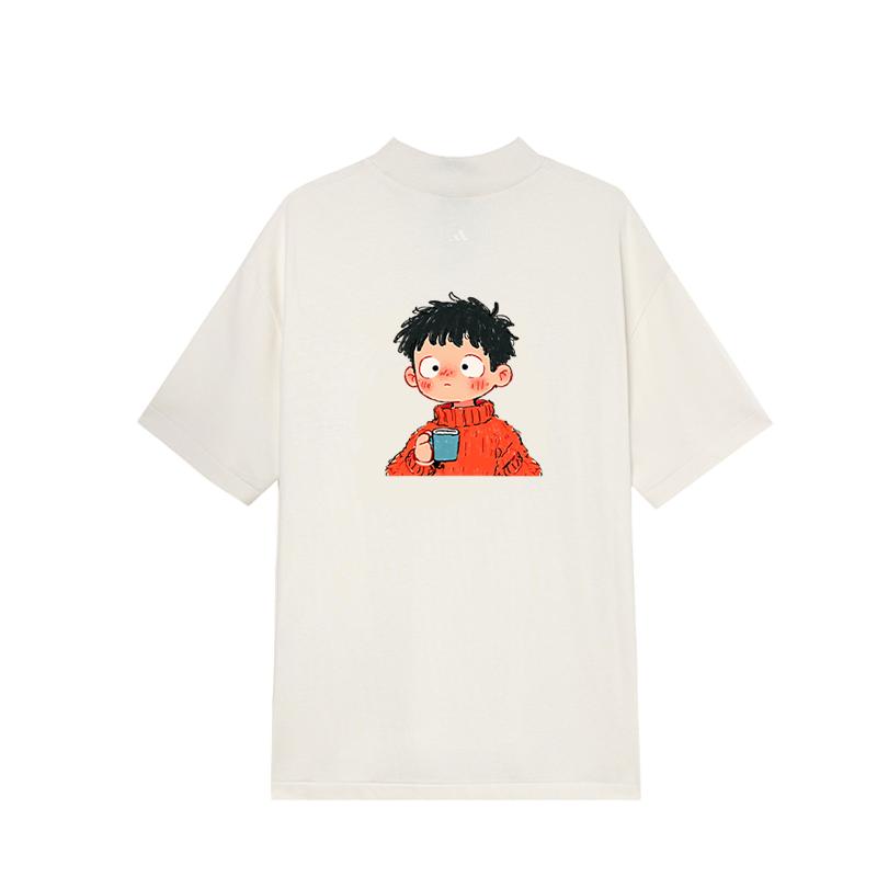 Adidas Basketball The 2025 Collection Chapter 01 Casual Comfortable Short Sleeve T-Shirt Unisex Tops White JE3762(TEAM702-3.3.9)