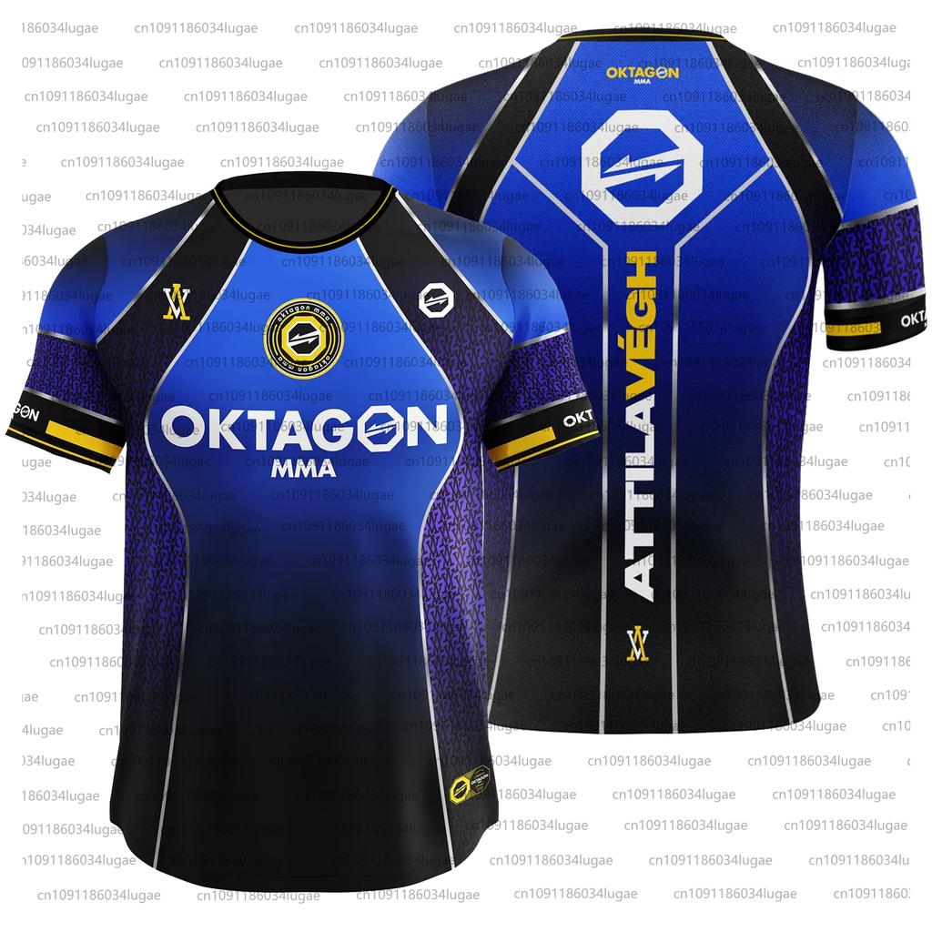 2025 Summer Print OKTAGON Fighting Fighter Fans Uniform Men Women Breathable Round Neck Short Sleeve Man Casual T-shirt Jersey