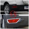 For Ford Ecosport 2013 2014 2015 2016 2pcs Rear Reflector Fog Light Lamp Sticker Foglight Cover Trim ABS Chrome Car Accessories