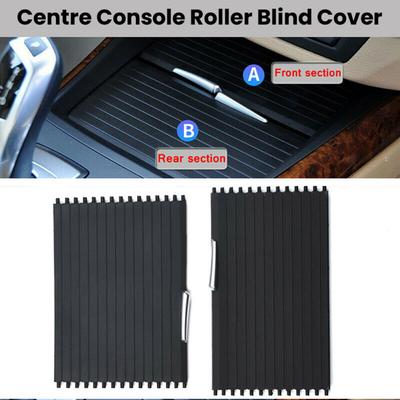 2X Car Storage Box Center Console Roller Blind Cover For Bmw X5 X6 E71 2007-2014