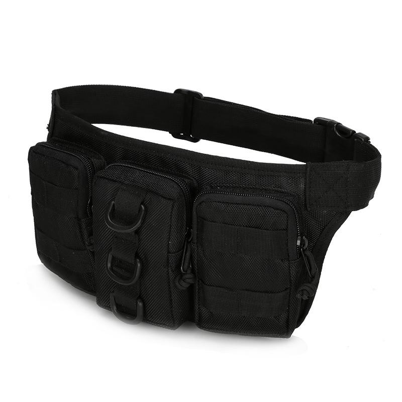 Tactical Camouflage Waterproof Fanny Pack for Outdoor, Cycling, and Mountaineering with Three Compartments