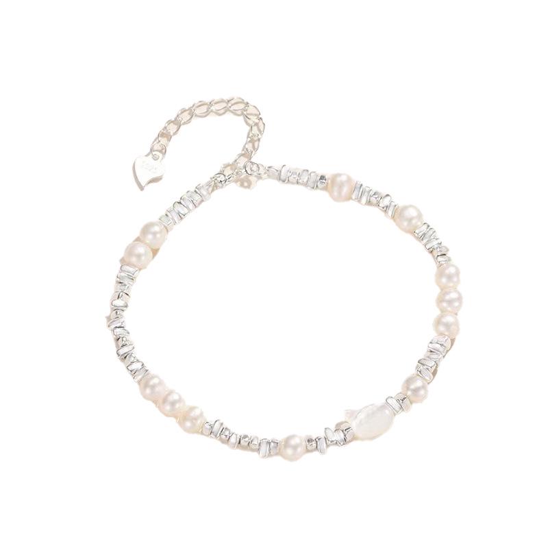 2026 Women's Luxury Cat Silver Bracelet with Pearls – Trendy Gift for Best Friend