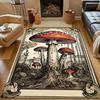 Multiple Sizes Red Mushroom Printed Carpet for Bedroom Living Room Bedside Sofa Floor Mat Modern Home Decor Area Rug Large Size