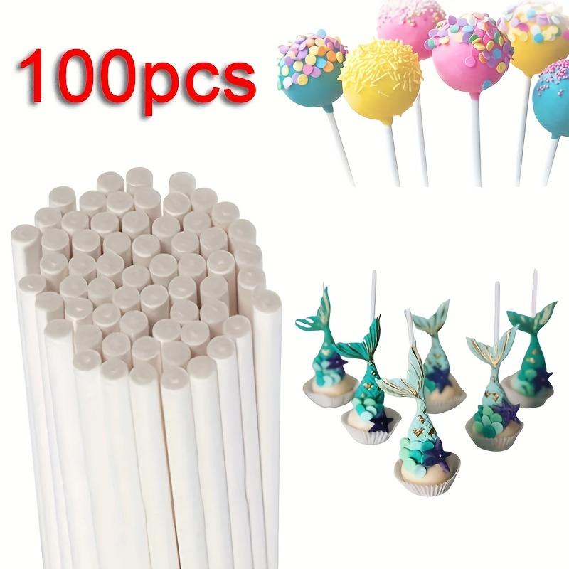 Chocolate White Acrylic Lollipop Stick Great Reusable Candy Dessert Bakeware Kitchen Dining Bar Home Garden