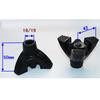 Crutches Support Base with Durable Rubber Tripod Tip 3/4 "5/8"