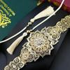 Gold Color Belt For Women Hand Rope Chain Waist Belt Hollow Star Shaped Bride Wedding Jewelry