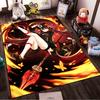 Anime Girl on Flaming Background Decorative Carpet for Living Room Suitable for use as an anti-slip for living room bedroom sofas