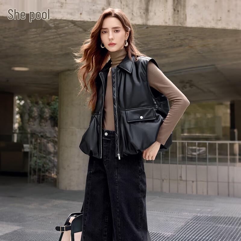 

Tachi Women s 90% Down Turn-Down Collar Zipper Vest XL