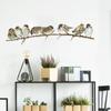 8 Sparrows Sparrows Decal Self-adhesive Branch Bird Stickers Cute   Wall Furniture