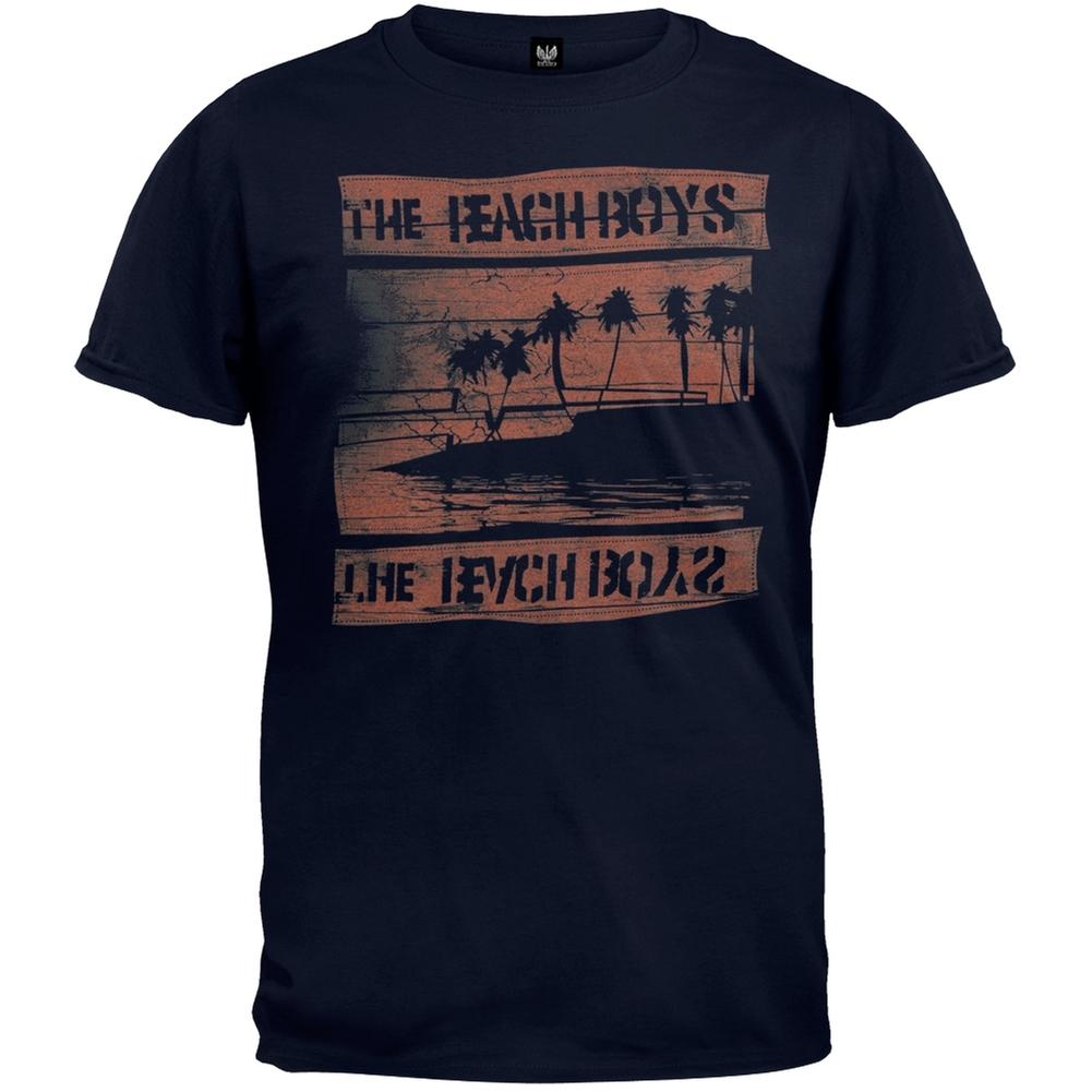 Beach Boys - Night Beach Tour Soft Adult Mens T-Shirt S разноцветный