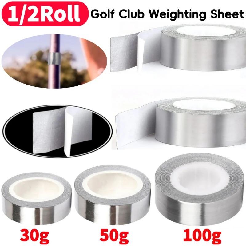 1/2Roll High Density Lead Self-Adhesion Golf Club Lead Tape 30g 50g 100g For Wood Iron Putter Wedge Clubs Head Tennis Lead Tapes