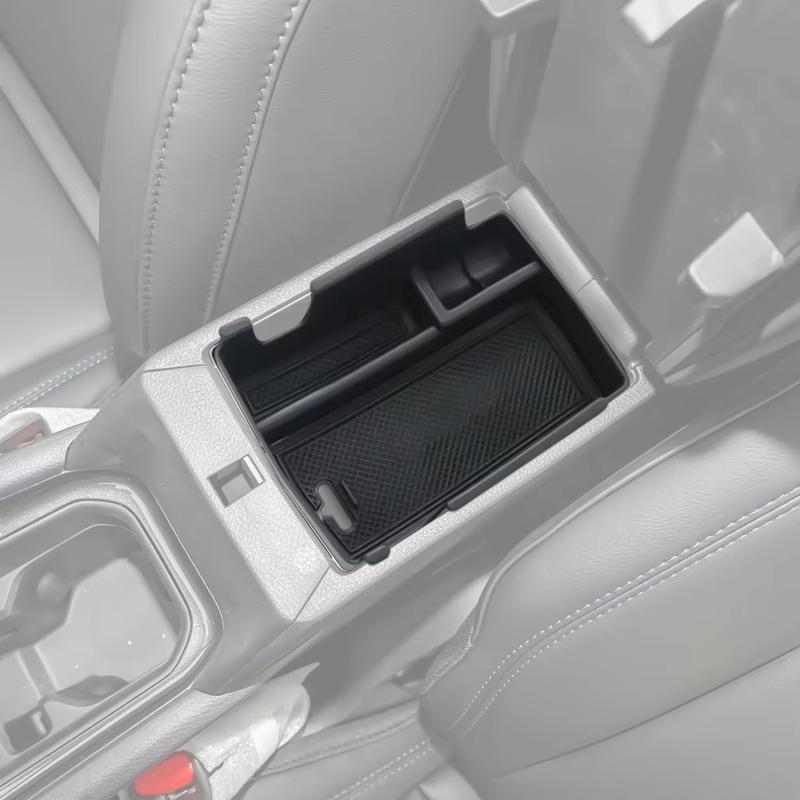 Centrol Armrest Box Storage Organizer Tray for Jeep Compass -2025 Storage Tidying Box Black Interior Car Accessories ABS