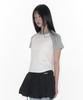 AMES-WORLDWIDE Twinkle Raglan Crop Tee White