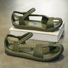 2025 New Men's Retro Lightweight Breathable Roman Sandals, Anti Slip Beach Oversized Sandals