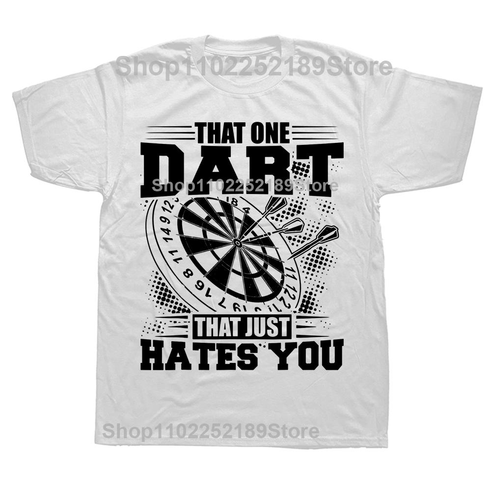 Lustiger Dartspieler Dartspieler Der Eine Darts T-Shirts Grafik Baumwolle Streetwear Kurzarm Geburtstagsgeschenke Sommerstil T-Shirt Männer