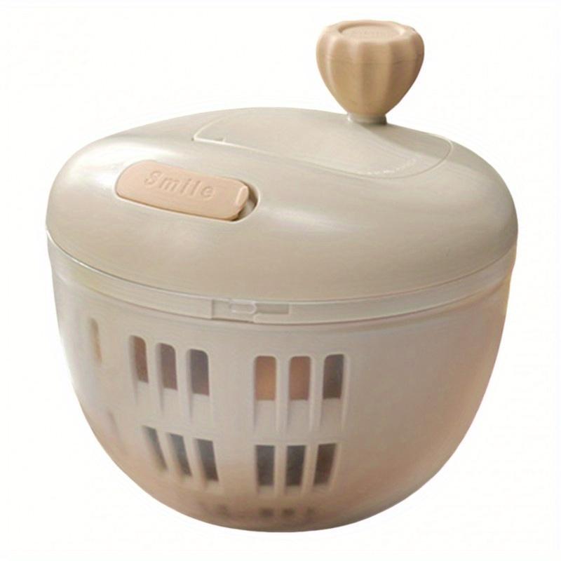 

Manual Salad Spinner , Vegetable Dehydrator Quick , Easy Use, Durable Plastic, Food-Safe for Lettuce, Berries, Vegetables , Perfect for Home Kitchen