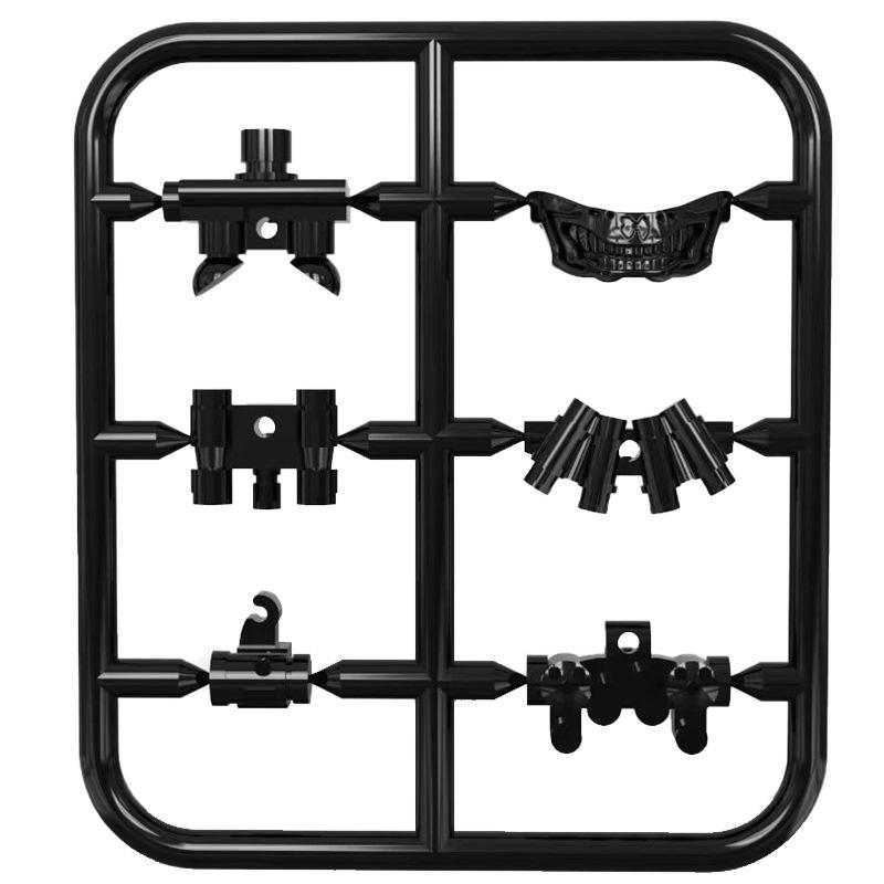 Doll Scene With Anti-Aircraft Maxine Anti-Aircraft Heavy Machine Gun Mortar Assembly Building Block