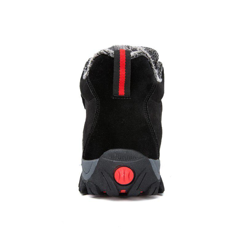 Winter Men Boots With Fur Warm Snow Women Non -Slip Boots Men Work Casual Shoes Sneakers High Top Rubber Ankle Boots Plus Size 46