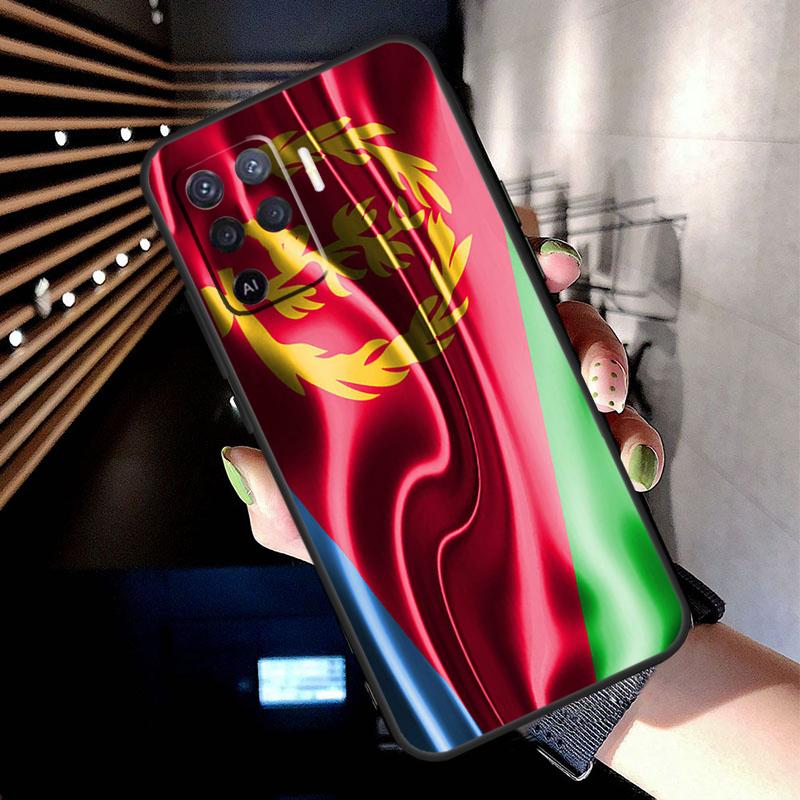Eritrea Flag Case For Oppo A74 A54 A94 A80 A60 A40 A18 A38 A58 A78 A98 A96 A76 A16 A15 A17 A57 A77 A5 Pro