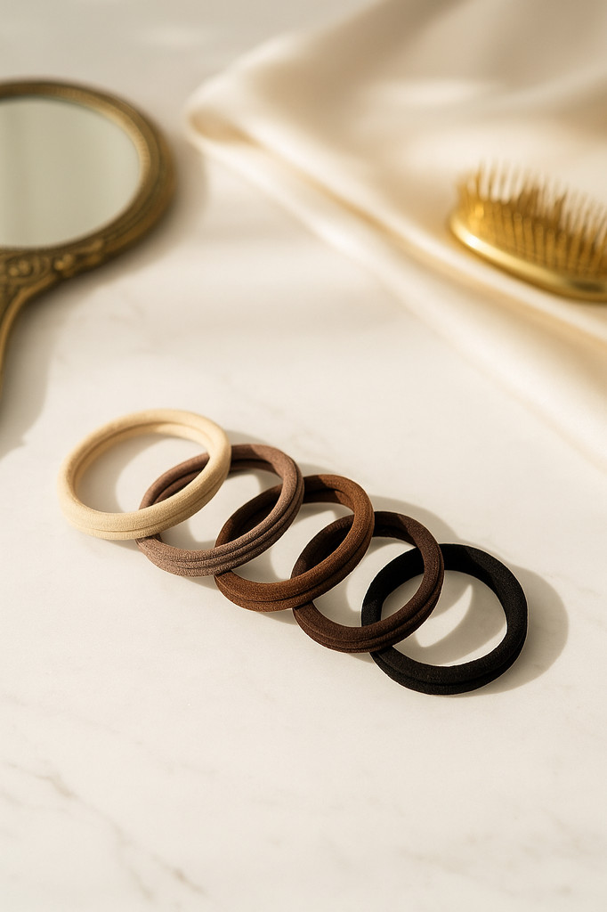 5Pcs Women High Elastic Seamless Hair Rope Durable Girls No Crease Ponytail Holder Rubber Band Hair Accessories