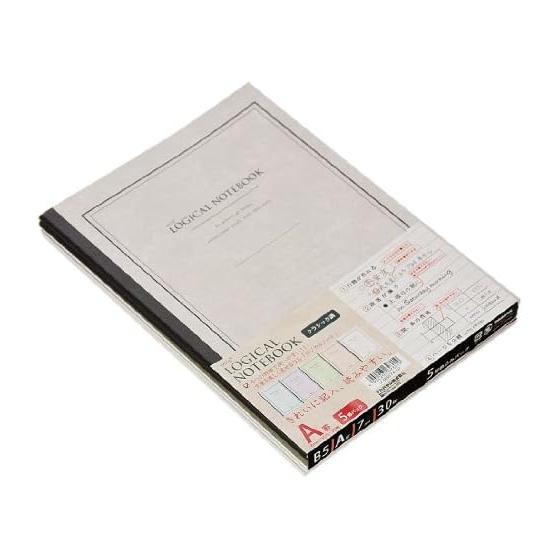 Nakabayashi Logical Note B5 A-lined 5-book pack Classic No-B507A-5P