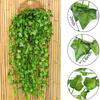 Realistic Rattan Artificial Ivy and Plastic Flower Hanging Decor
