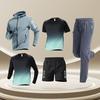 Tuta Sportiva da Uomo Asciugatura Rapida Set per Corsa Palestra Allenamento Vestibilità Larga Abbigliamento Sportivo per Allenamento all'Aperto