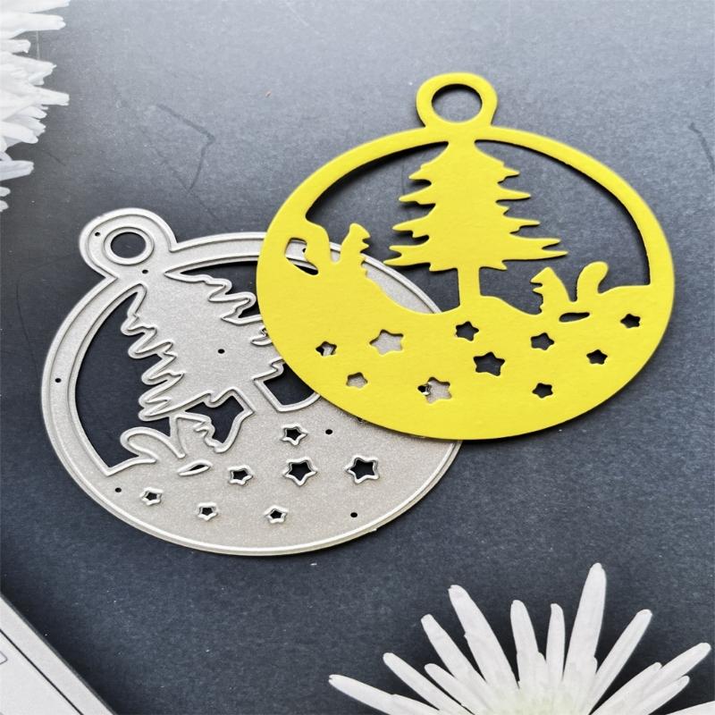 Christmas Pendant Metal Cutting Dies DIY Craft Carbon Steel Embossing Template Stencil Scrapbooking for Card Die Cuts