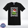 Funny Grinchmas Shirt Repeating Words Christmas Grinch Graphic Tee T-Shirt
